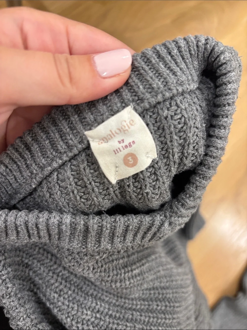 Lil Legs Kids Gray Knit Sweater & Suspender Leggings Set